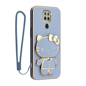 کاور گاردتک اساک مدل Kitty Strap مناسب برای گوشی موبایل شیائومی Redmi Note 9 4G به همراه بندآویز