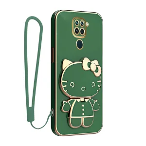 کاور گاردتک اساک مدل Kitty Strap مناسب برای گوشی موبایل شیائومی Redmi Note 9 4G به همراه بندآویز