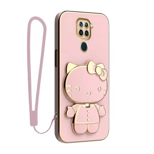 کاور گاردتک اساک مدل Kitty Strap مناسب برای گوشی موبایل شیائومی Redmi Note 9 4G به همراه بندآویز