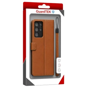 کیف کلاسوری گاردتک مدل Flip cover strap مناسب برای گوشی موبایل سامسونگ Galaxy S22 Ultra به همراه بند