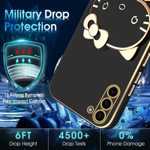کاور گاردتک آساک مدل Kitty Strap مناسب برای گوشی موبایل سامسونگ Galaxy S23 به همراه بندآویز