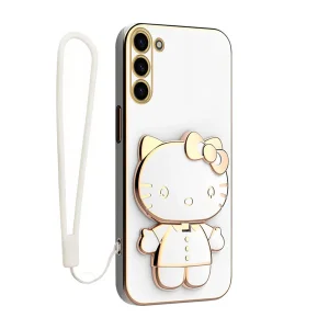 کاور گاردتک آساک مدل Kitty Strap مناسب برای گوشی موبایل سامسونگ Galaxy S23 به همراه بندآویز