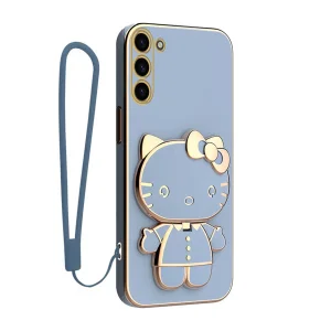 کاور گاردتک آساک مدل Kitty Strap مناسب برای گوشی موبایل سامسونگ Galaxy S23 به همراه بندآویز
