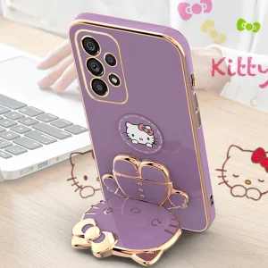 کاور اسپارتان مدل Kitty مناسب برای گوشی موبایل سامسونگ Galaxy A23 به همراه بند نگهدارنده