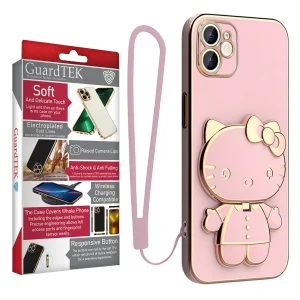 کاور گاردتک اساک مدل Kitty Strap مناسب برای گوشی موبایل اپل iPhone 12 به همراه بند