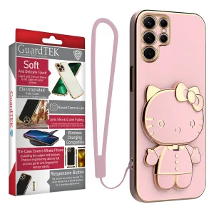 کاور گاردتک اساک مدل Kitty Strap مناسب برای گوشی موبایل اپل آیفون Galaxy S23 Ultra به همراه بند
