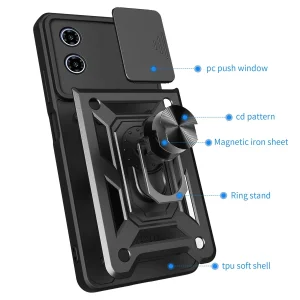 کاور گاردتک اساک مدل Dcamp2 Strap مناسب برای گوشی موبایل موتورولا moto G04  به همراه بندآویز