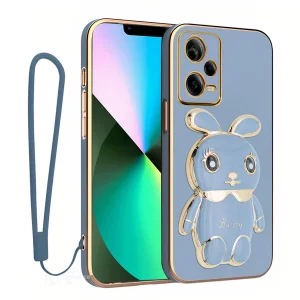 کاور اسپارتان مدل bunny مناسب برای گوشی موبایل شیائومی Poco X5 5G به همراه بند نگهدارنده