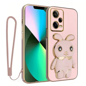کاور اسپارتان مدل bunny مناسب برای گوشی موبایل شیائومی Poco X5 5G به همراه بند نگهدارنده