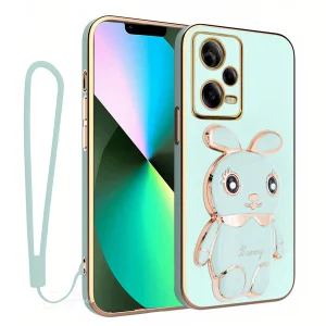 کاور اسپارتان مدل bunny مناسب برای گوشی موبایل شیائومی Poco X5 5G به همراه بند نگهدارنده