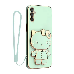 کاور گاردتک آساک مدل Kitty Strap مناسب برای گوشی موبایل سامسونگ Galaxy S24 به همراه بندآویز