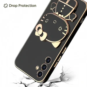 کاور گاردتک آساک مدل Kitty Strap مناسب برای گوشی موبایل سامسونگ Galaxy M55/ C55 به همراه بندآویز