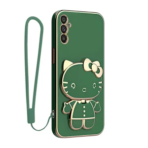 کاور گاردتک آساک مدل Kitty Strap مناسب برای گوشی موبایل سامسونگ Galaxy M55/ C55 به همراه بندآویز