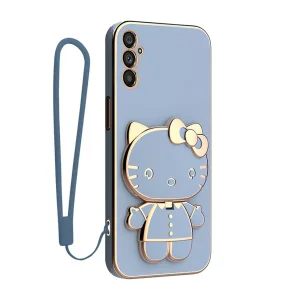 کاور گاردتک آساک مدل Kitty Strap مناسب برای گوشی موبایل سامسونگ Galaxy M55/ C55 به همراه بندآویز