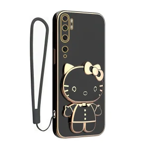 کاور گاردتک آساک مدل Kitty Strap مناسب برای گوشی موبایل شیائومی Mi Note 10 Pro / Mi Note 10به همراه بندآویز