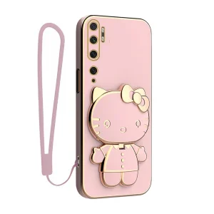 کاور گاردتک آساک مدل Kitty Strap مناسب برای گوشی موبایل شیائومی Mi Note 10 Pro / Mi Note 10به همراه بندآویز