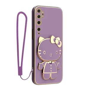 کاور گاردتک آساک مدل Kitty Strap مناسب برای گوشی موبایل شیائومی Mi Note 10 Pro / Mi Note 10به همراه بندآویز