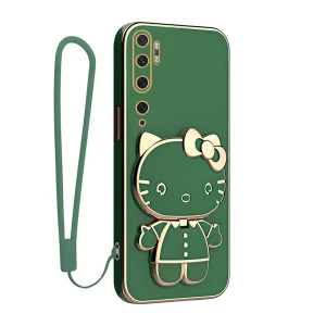 کاور گاردتک آساک مدل Kitty Strap مناسب برای گوشی موبایل شیائومی Mi Note 10 Pro / Mi Note 10به همراه بندآویز