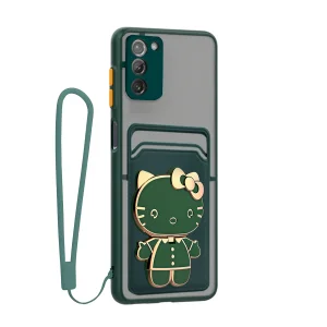 کاور گاردتک آساک مدل MBC Card Kitty Strap مناسب برای گوشی موبایل سامسونگ Galaxy A03S به همراه بند آویز