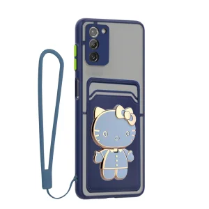 کاور گاردتک آساک مدل MBC Card Kitty Strap مناسب برای گوشی موبایل سامسونگ Galaxy A03S به همراه بند آویز