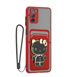 کاور گاردتک آساک مدل MBC Card Kitty Strap مناسب برای گوشی موبایل سامسونگ Galaxy A03S به همراه بند آویز