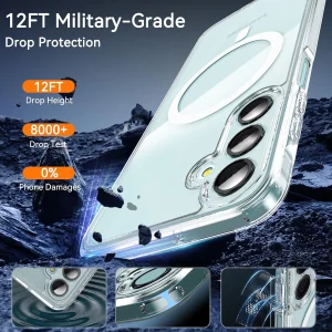 کاور گاردتک مدل Clear Magsafe Strap مناسب برای گوشی موبایل سامسونگ Galaxy A17 به همراه بند آویز