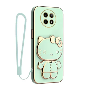 کاور گاردتک آساک مدل Kitty Strap مناسب برای گوشی موبایل ریلمی 12 5G به همراه بندآویز