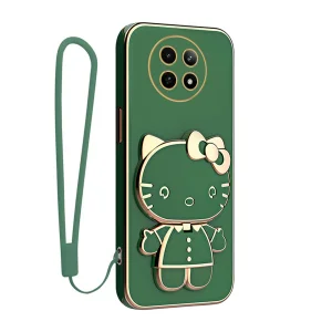 کاور گاردتک آساک مدل Kitty Strap مناسب برای گوشی موبایل ریلمی 12 5G به همراه بندآویز