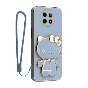 کاور گاردتک آساک مدل Kitty Strap مناسب برای گوشی موبایل ریلمی 12 5G به همراه بندآویز