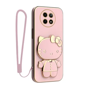 کاور گاردتک آساک مدل Kitty Strap مناسب برای گوشی موبایل ریلمی 12 5G به همراه بندآویز