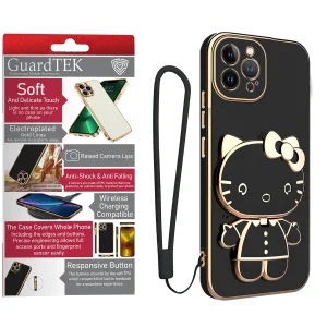 کاور گاردتک آساک مدل Kitty Strap مناسب برای گوشی موبایل اپل iPhone 12 Pro به همراه بندآویز