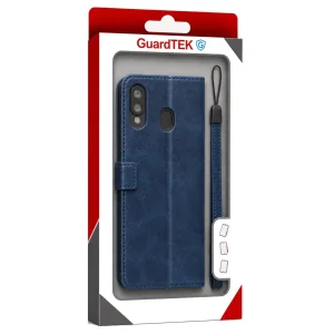 کیف کلاسوری گاردتک مدل  Flip cover strap مناسب برای گوشی موبایل سامسونگ Galaxy A20 به همراه بند
