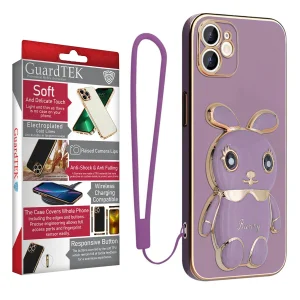 کاور گاردتک اساک مدل Bunny Strap مناسب برای گوشی موبایل اپل iPhone 11 به همراه بند