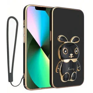 کاور گاردتک اساک مدل Bunny Strap مناسب برای گوشی موبایل اپل iPhone 11 به همراه بند