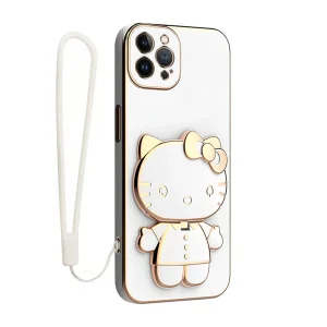 کاور گاردتک اساک مدل Kitty Strap مناسب برای گوشی موبایل اپل iPhone 12 Pro به همراه بندآویز