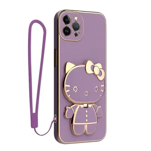 کاور گاردتک اساک مدل Kitty Strap مناسب برای گوشی موبایل اپل iPhone 12 Pro به همراه بندآویز