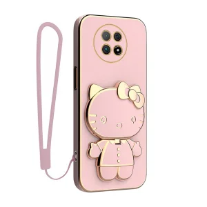 کاور گاردتک آساک مدل Kitty Strap مناسب برای گوشی موبایل ریلمی Realme C65 4G به همراه بندآویز