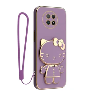 کاور گاردتک آساک مدل Kitty Strap مناسب برای گوشی موبایل ریلمی Realme C65 4G به همراه بندآویز