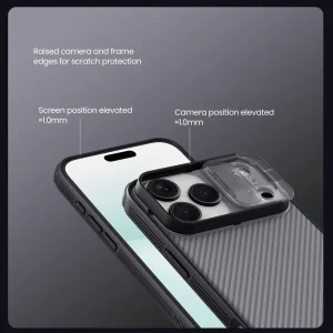 کاور نیلکین مدل Camshield Pro Clear version مناسب برای گوشی موبایل اپل iPhone 17 Pro Max