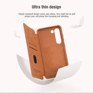 کیف کلاسوری نیلکین مدل Qin Pro Leather Case مناسب برای گوشی موبایل سامسونگ Galaxy S23