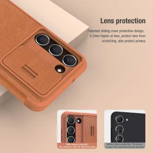 کیف کلاسوری نیلکین مدل Qin Pro Leather Case مناسب برای گوشی موبایل سامسونگ Galaxy S23