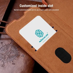 کیف کلاسوری نیلکین مدل Qin Pro Leather Case مناسب برای گوشی موبایل سامسونگ Galaxy S23