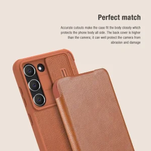 کیف کلاسوری نیلکین مدل Qin Pro Leather Case مناسب برای گوشی موبایل سامسونگ Galaxy S23