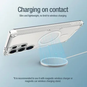 کاور نیلکین مدل Nature TPU Pro Magnetic مناسب برای گوشی موبایل سامسونگ Galaxy S24 Ultra