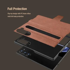 کاور نیلکین مدل Aoge Leather مناسب برای گوشی موبایل سامسونگ Galaxy Z Fold 7