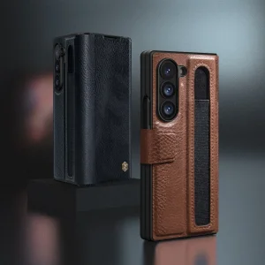 کاور نیلکین مدل Aoge Leather مناسب برای گوشی موبایل سامسونگ Galaxy Z Fold 7