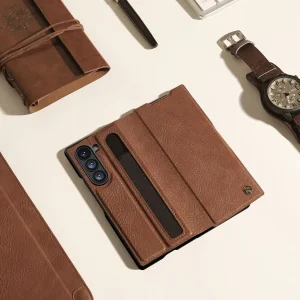 کاور نیلکین مدل Aoge Leather مناسب برای گوشی موبایل سامسونگ Galaxy Z Fold 7
