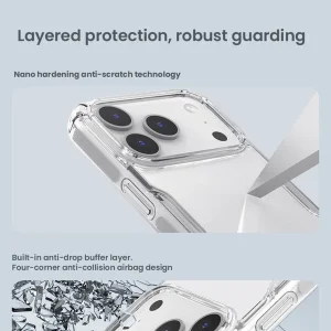 کاور نیلکین مدل Nature TPU Pro مناسب برای گوشی موبایل اپل iPhone 17 Pro