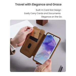کیف کلاسوری نیلکین مدل Qin Pro Leather مناسب برای گوشی موبایل سامسونگ Galaxy A56