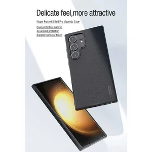 کاور نیلکین مدل Super Frosted Shield Pro Magnetic مناسب برای گوشی موبایل سامسونگ  Galaxy S24 Ultra